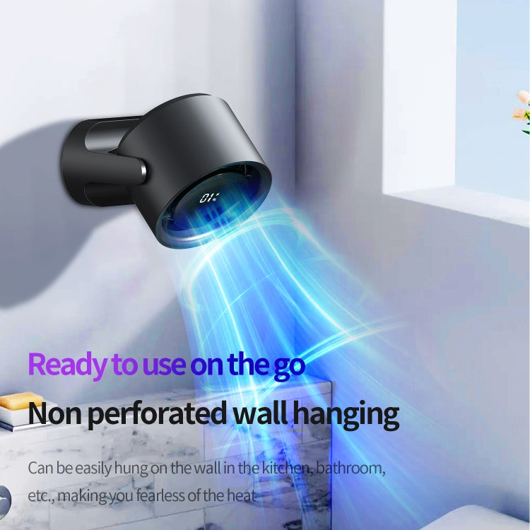 HX-F315 100-speed USB Charging Digital Display Wall-mounted Desktop Turbine Fan