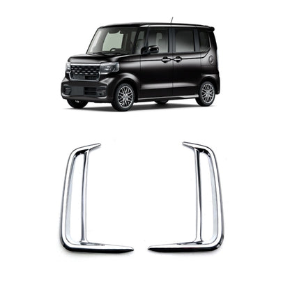 For Honda 2023 N-BOX Custom JF5/JF6 Right-hand Drive Bumper Fog Lamp Decorative Frame