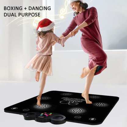 2 In 1 Bluetooth Music Boxing Dance Mat 6 Modes With Guidance Light For Adult and Children 60 x 70 x 6cm, 60 x 70 x 6cm