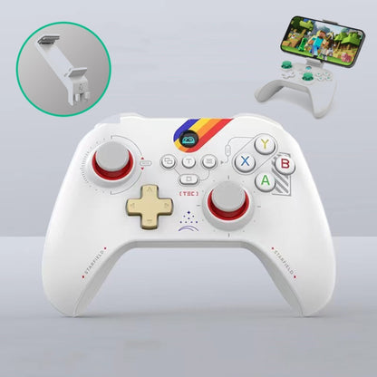Z03 Wireless Bluetooth Game Controller For Switch / IOS / Android / PC / PS3 / PS4, Black, Star White, Black+Bracket, Star White+Bracket