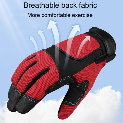 1pair Children Full Finger Breathable Anti-Fall Riding Gloves Outdoor Bicycle Protective Gloves, S, M, L