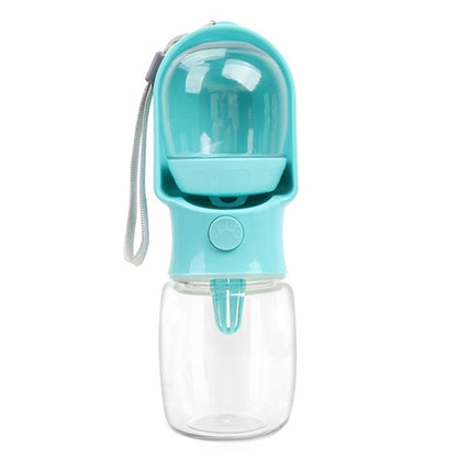2 In 1 Pet Feeder Dogs Drinking Water Bottle Outdoor Walking Dog Portable Water Cup, 500ml+180ml, 320ml+180ml