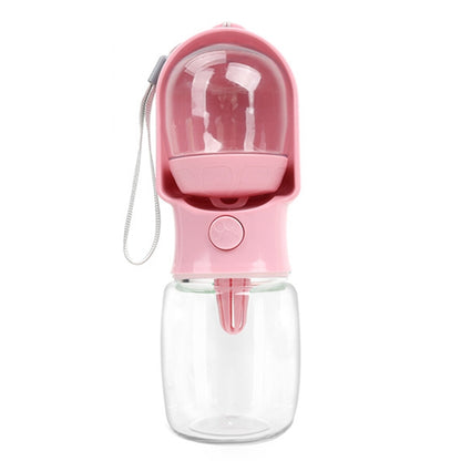 2 In 1 Pet Feeder Dogs Drinking Water Bottle Outdoor Walking Dog Portable Water Cup, 500ml+180ml, 320ml+180ml