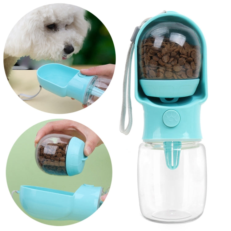 2 In 1 Pet Feeder Dogs Drinking Water Bottle Outdoor Walking Dog Portable Water Cup, 500ml+180ml, 320ml+180ml