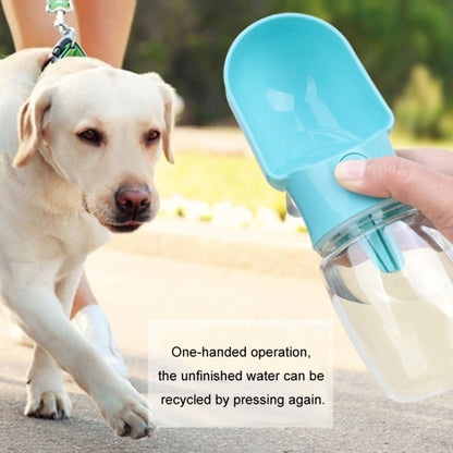 2 In 1 Pet Feeder Dogs Drinking Water Bottle Outdoor Walking Dog Portable Water Cup, 500ml+180ml, 320ml+180ml