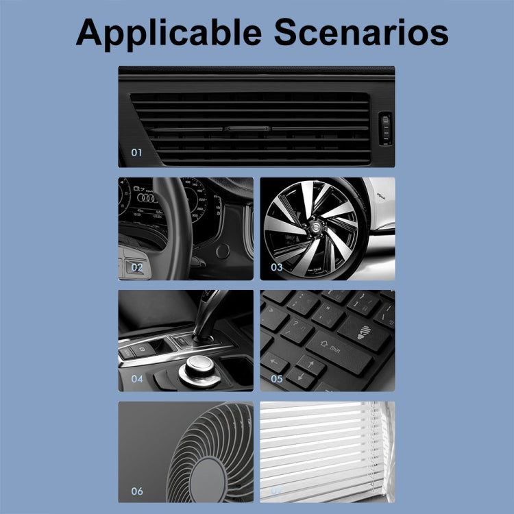 3-In-1 Car Air Outlet Double-Head Cleaning Brush Multi-Functional Detail Brush With Hammer, 3-In-1 (Grey)