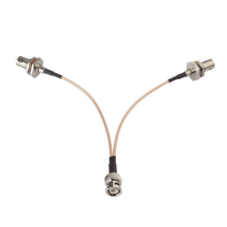 BNC Male To Dual BNC Female RG316 Wire Coaxial Connector, 15cm, 30cm