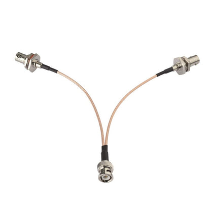 BNC Male To Dual BNC Female RG316 Wire Coaxial Connector, 15cm, 30cm