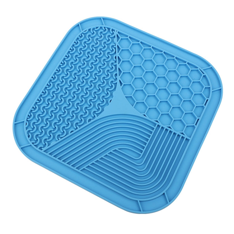 Suction Cup Silicone Pet Licking Pad Dog Anti-Choking Slow Feeding Bowl, Large (Blue), Small (Gray), Small (Blue), Small (Yellow)