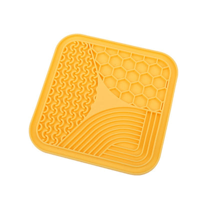 Suction Cup Silicone Pet Licking Pad Dog Anti-Choking Slow Feeding Bowl, Large (Blue), Small (Gray), Small (Blue), Small (Yellow)