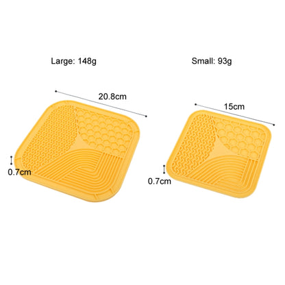 Suction Cup Silicone Pet Licking Pad Dog Anti-Choking Slow Feeding Bowl, Large (Blue), Small (Gray), Small (Blue), Small (Yellow)