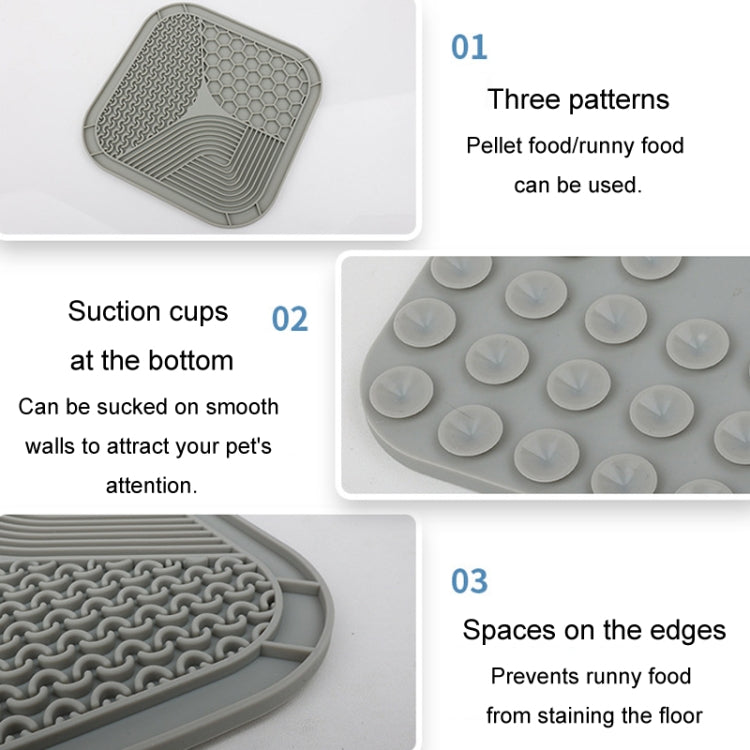 Suction Cup Silicone Pet Licking Pad Dog Anti-Choking Slow Feeding Bowl, Large (Blue), Small (Gray), Small (Blue), Small (Yellow)