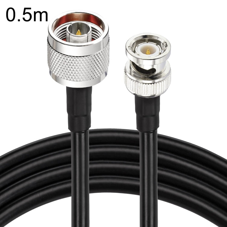 N Male To BNC Male RG8X RF Coaxial Cable, 0.5m, 1m, 2m, 3m, 5m, 8m, 10m