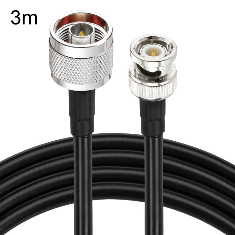 N Male To BNC Male RG8X RF Coaxial Cable, 0.5m, 1m, 2m, 3m, 5m, 8m, 10m