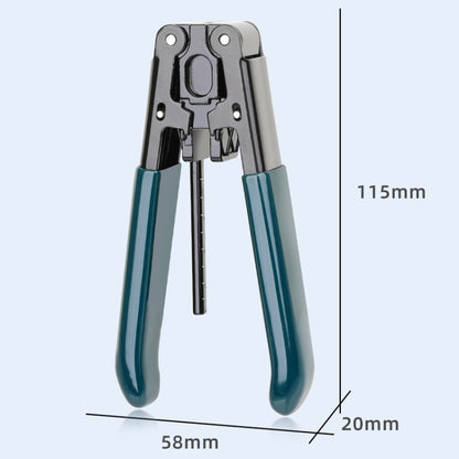 Fiber Optic Stripper Metal Cable Stripper Cold Splicing Tool Pliers, Round Core