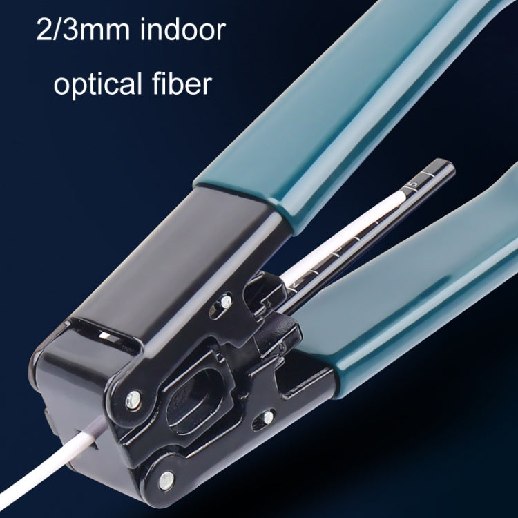 Fiber Optic Stripper Metal Cable Stripper Cold Splicing Tool Pliers, Round Core