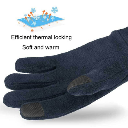 Rocker Fleece Winter Warm Anti-Slip Gloves Outdoor Riding Sports Gloves, S, M, L, XL