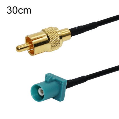 RCA Male To Fakra Z Male RG174 Cable Coaxial RF Adapter Cable, 15cm, 30cm, 50cm, 100cm