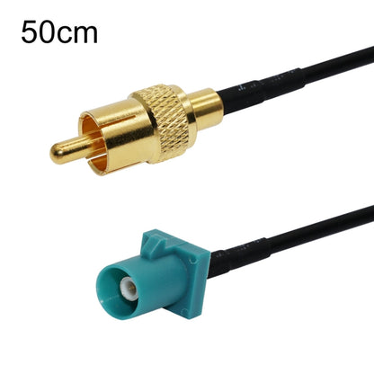 RCA Male To Fakra Z Male RG174 Cable Coaxial RF Adapter Cable, 15cm, 30cm, 50cm, 100cm