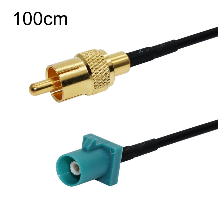 RCA Male To Fakra Z Male RG174 Cable Coaxial RF Adapter Cable, 15cm, 30cm, 50cm, 100cm