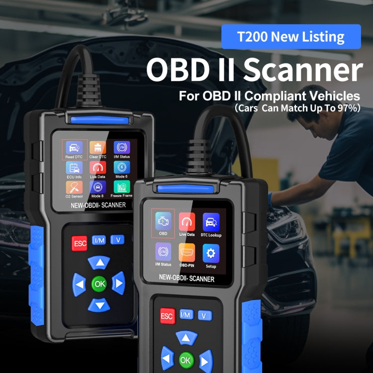 Automobile Fault Diagnostic Instrument OBD2 Engine Tester ELM327, T200