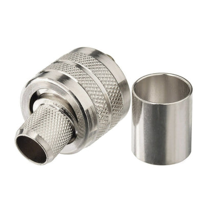 10pcs /Pack UHF Male Crimp Adapter RF Copper Shaft Connector
