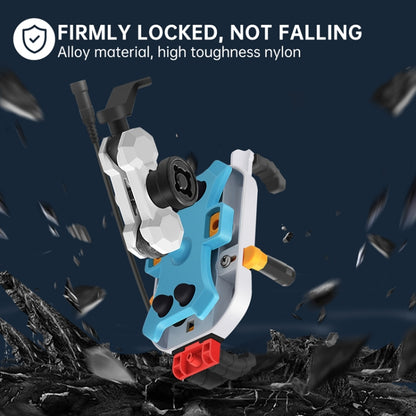 15W Wireless Fast Charging Colorful Motorcycle Shock Absorption Phone Holder, 15W Mirror Mount