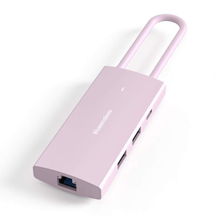 Blueendless 4K60Hz + Gigabit LAN + Data Type-C Docking Station, 6-in-1 Gray, 6-in-1 Pink, 9-in-1 Reading Card Pink, 9-in-1 Reading Card Gray, 9-in-1 Reading Card Blue