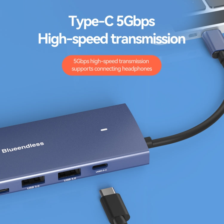 Blueendless 4K60Hz + Gigabit LAN + Data Type-C Docking Station, 6-in-1 Gray, 6-in-1 Pink, 9-in-1 Reading Card Pink, 9-in-1 Reading Card Gray, 9-in-1 Reading Card Blue
