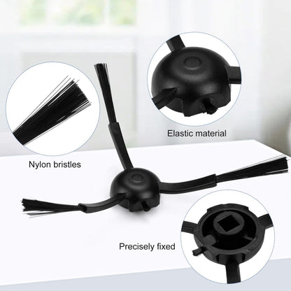 For Dreame L20 Ultra / X20 Pro / X20 Pro Plus Robot Vacuum Accessories, 1pair White Side Brush, 1pair Black Side Brush, 1 Roller Brush, 1 Rubber Brush, 2pcs Filter, 1 White Rag, 1 Gray Rag, 1 Gray -blue Rag, 1 Dust Bag, 1 White Rubber Brush Cover      ...