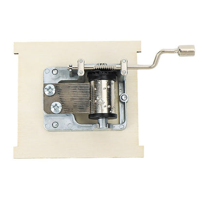 Wooden Hand-cranked Music Box DIY Children Invention Eight-tone Box Technology Teaching Aids, Hand-cranked Music Box