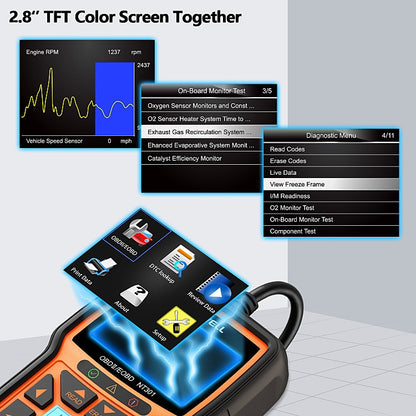 FOXWELL NT301 OBD2 Car Fault Diagnostic Instrument Live Data Code Reader Tool, FOXWELL NT301