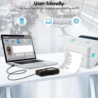 FOXWELL NT301 OBD2 Car Fault Diagnostic Instrument Live Data Code Reader Tool, FOXWELL NT301