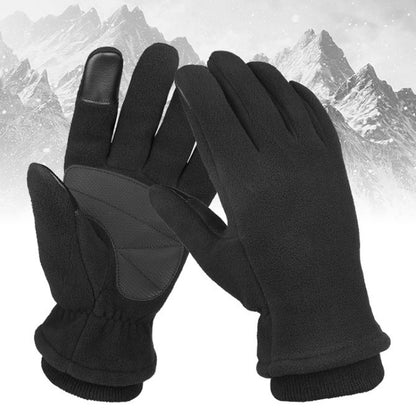 1pair Rocker Fleece Winter Warm Anti-Slip Gloves Outdoor Riding Sports Gloves, XS, S, M, L, XL
