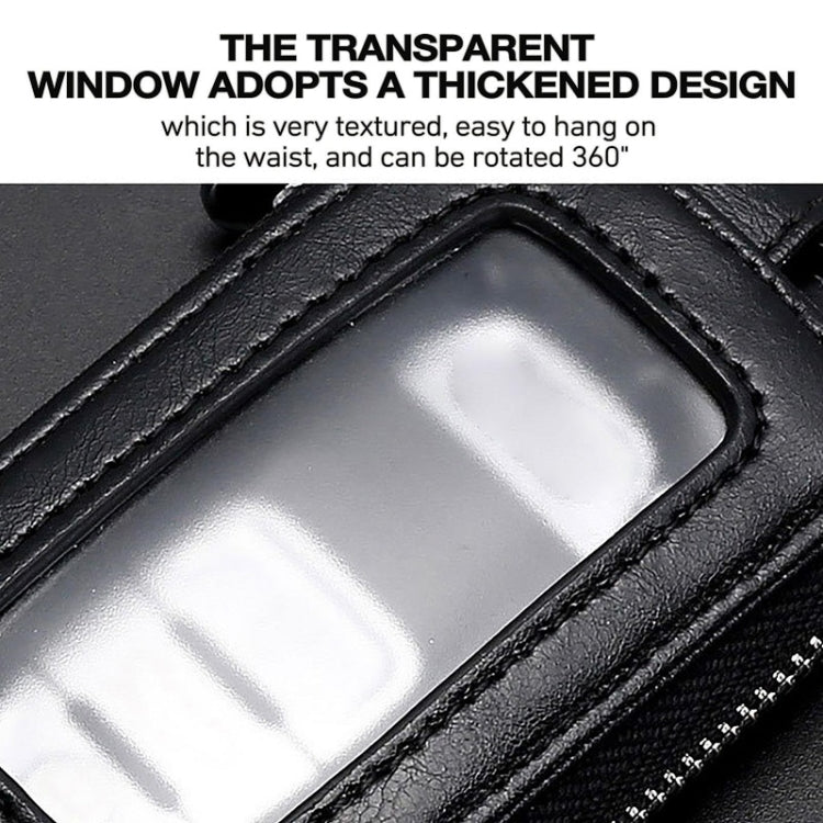 Car Remote Control Universal Visible Zipper Key Case, Royal Blue, Claret, Yellow, Black