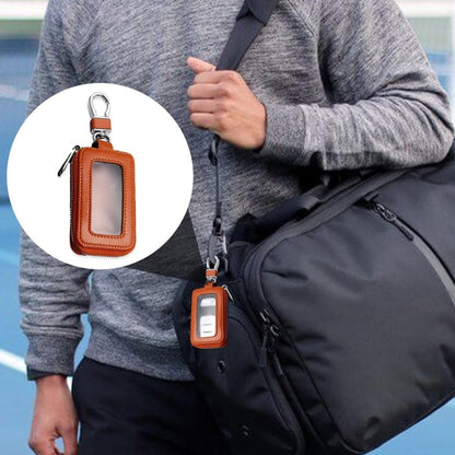 Car Remote Control Universal Visible Zipper Key Case, Royal Blue, Claret, Yellow, Black