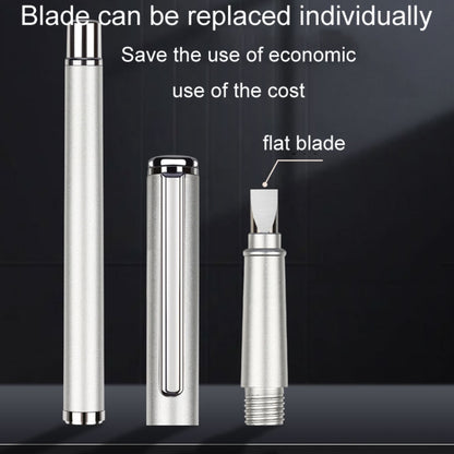 Tungsten Steel Fiber Cutting Knife Pen Type Portable Bare Fiber Cutter, Flat Blade