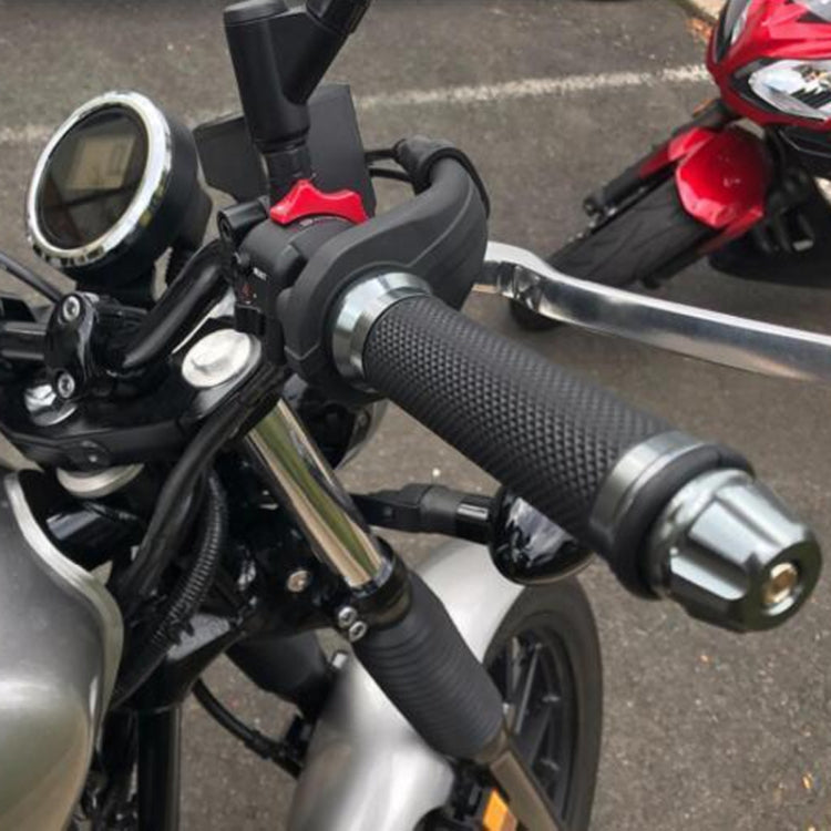 1pair 22mm Motorcycle Universal Handlebar Rubber Cover Oiler CNC Modified Handlebar Grips