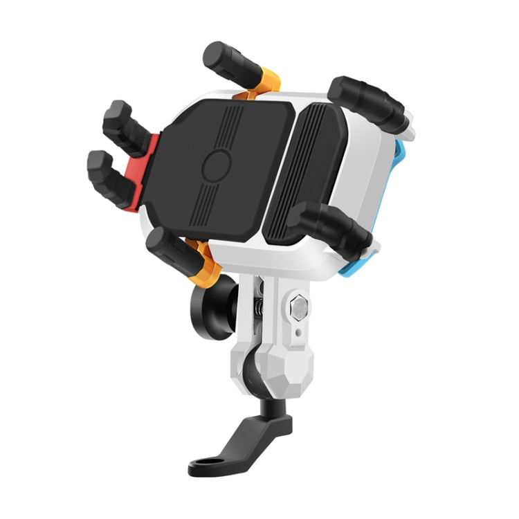 Colorful Motorcycle Shock-absorbing Navigation Mobile Phone Holder, Mirror Mount