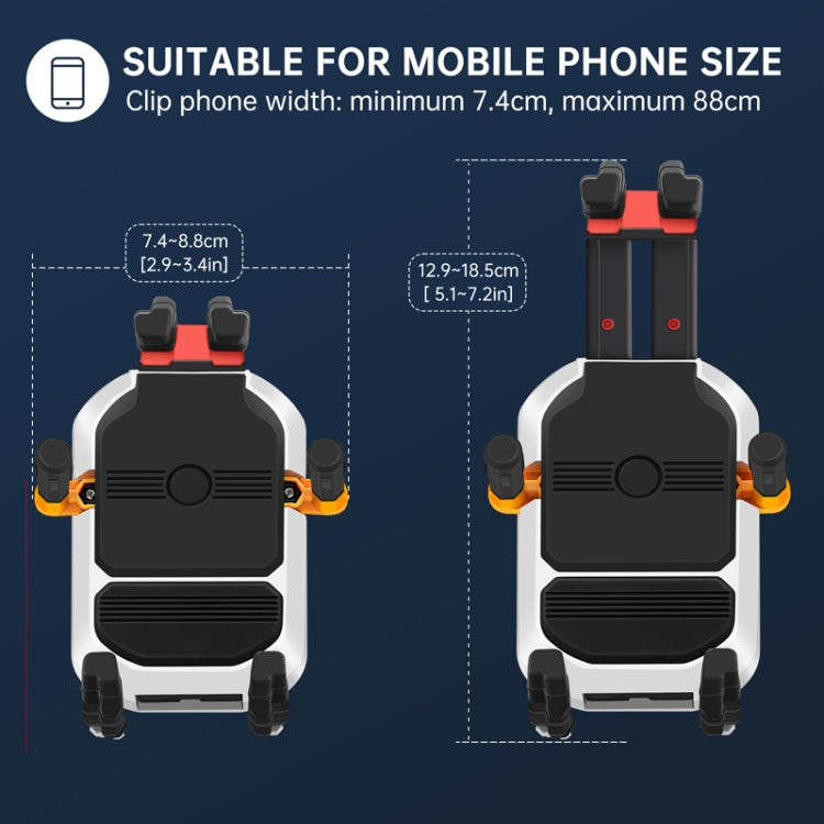 Colorful Motorcycle Shock-absorbing Navigation Mobile Phone Holder, Mirror Mount