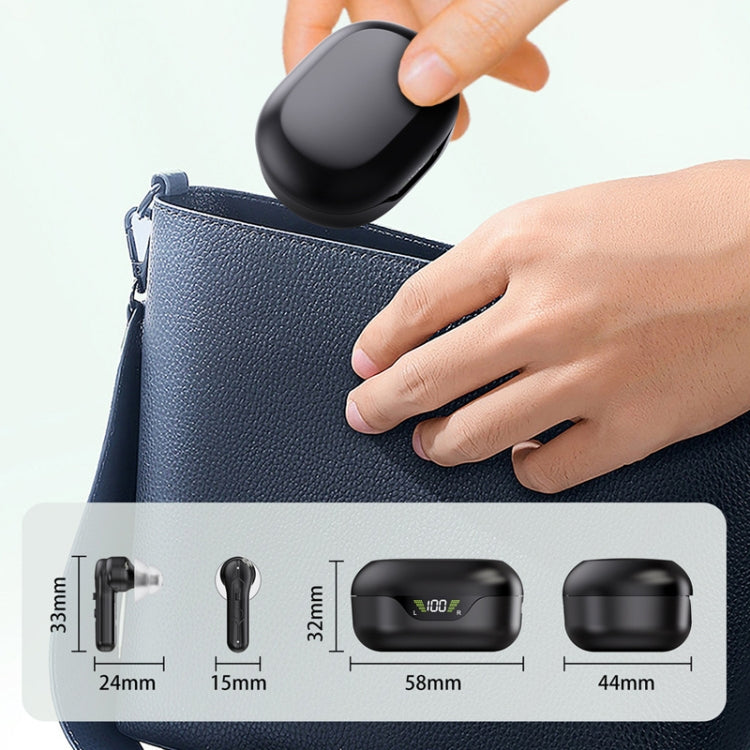 1pair Rechargeable In-Ear Hearing Aid Elderly Sound Amplifier, In-Ear