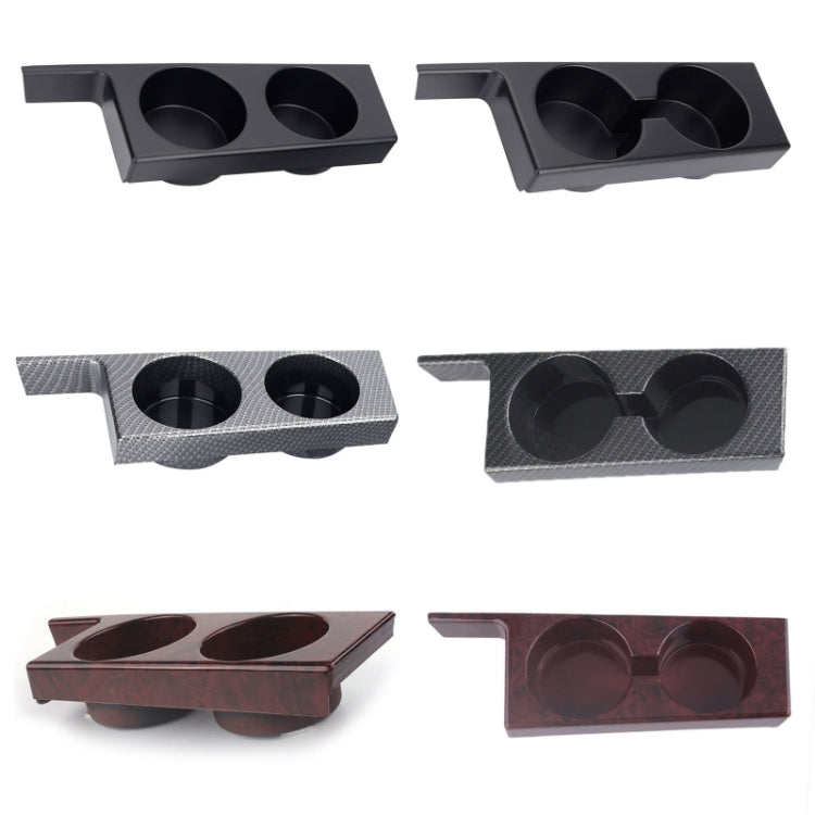 For BMW 5 Series E39/528i/530i/M5 Left-hand Drive Car Central Control Cup Holder, Black, Carbon Grain, Rosewood Color, Black With groove, Carbon Grain With Groove, Rosewood Color With Groove
