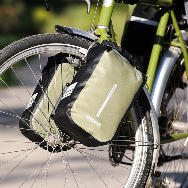 Rhinowalk RK404 4L Outdoor Cycling Quick-release Buckle Full Waterproof Bicycle Front Fork Bag