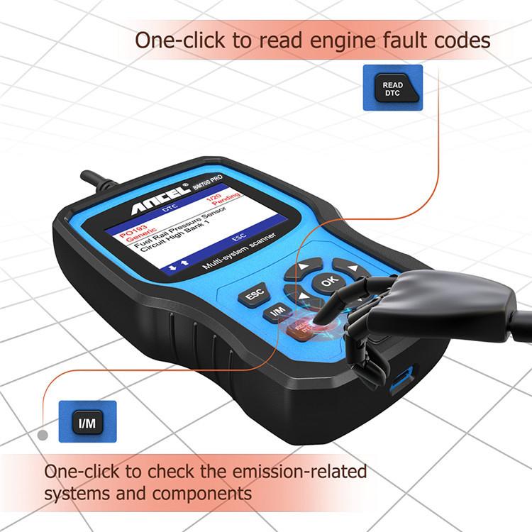 ANCEL BM700 Upgraded Version For BMW Full System Diagnostic OBDII Tester Maintenance And Resetting Repair Tools, BM700 Upgraded Version