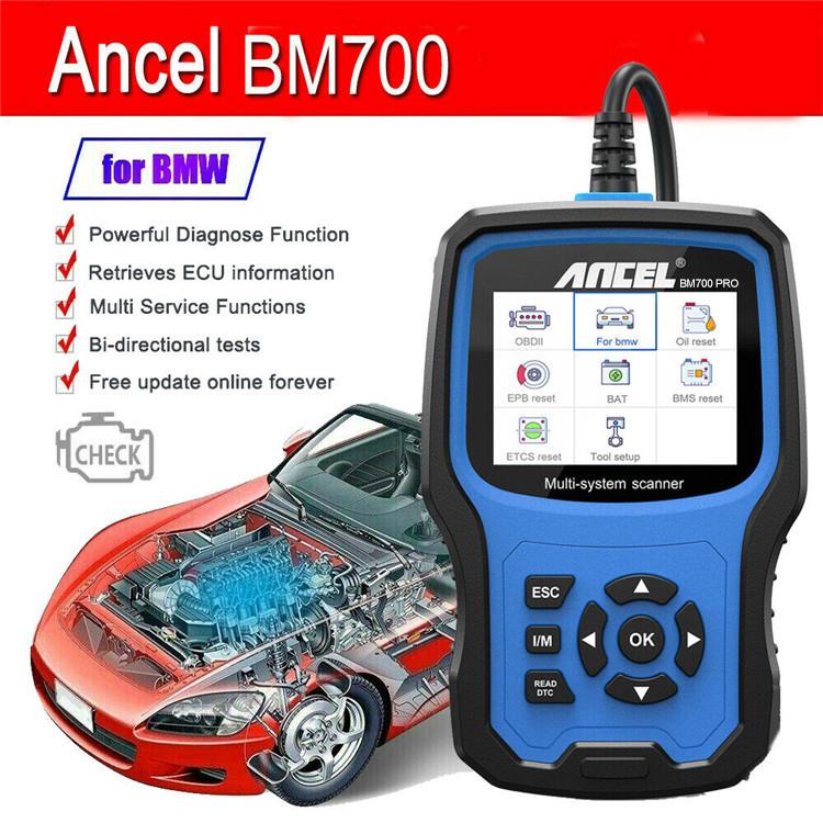 ANCEL BM700 Upgraded Version For BMW Full System Diagnostic OBDII Tester Maintenance And Resetting Repair Tools, BM700 Upgraded Version