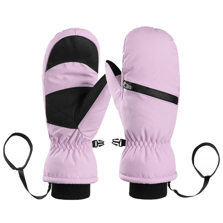 Winter Padded Ski Gloves Outdoor Windproof Warm Sports Gloves, XS, S, M, L