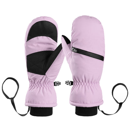 Winter Padded Ski Gloves Outdoor Windproof Warm Sports Gloves, XS, S, M, L