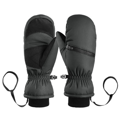 Winter Padded Ski Gloves Outdoor Windproof Warm Sports Gloves, XS, S, M, L