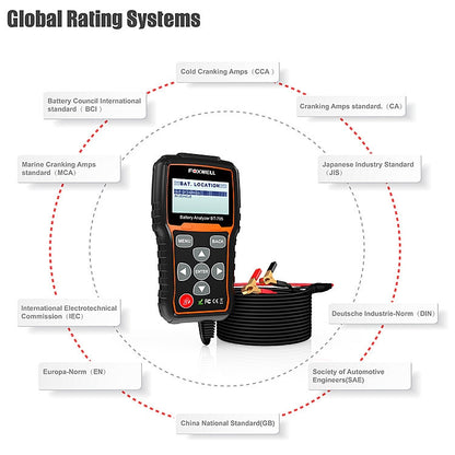 FOXWELL BT705 12V 24V Car Battery Test Analyzer Cranking and Charging System Test