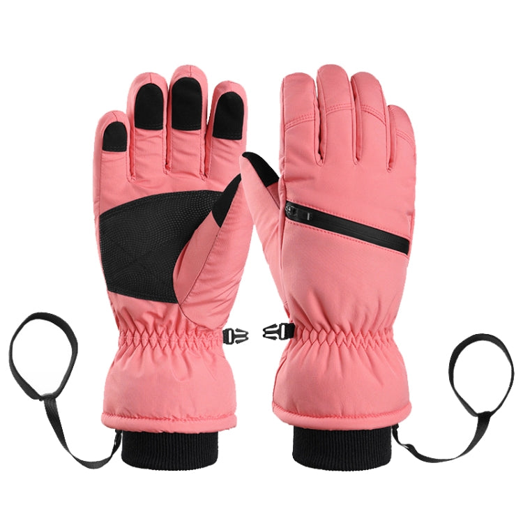 Winter Padded Ski Finger Gloves Outdoor Windproof Warm Sports Gloves, XS, S, M, L
